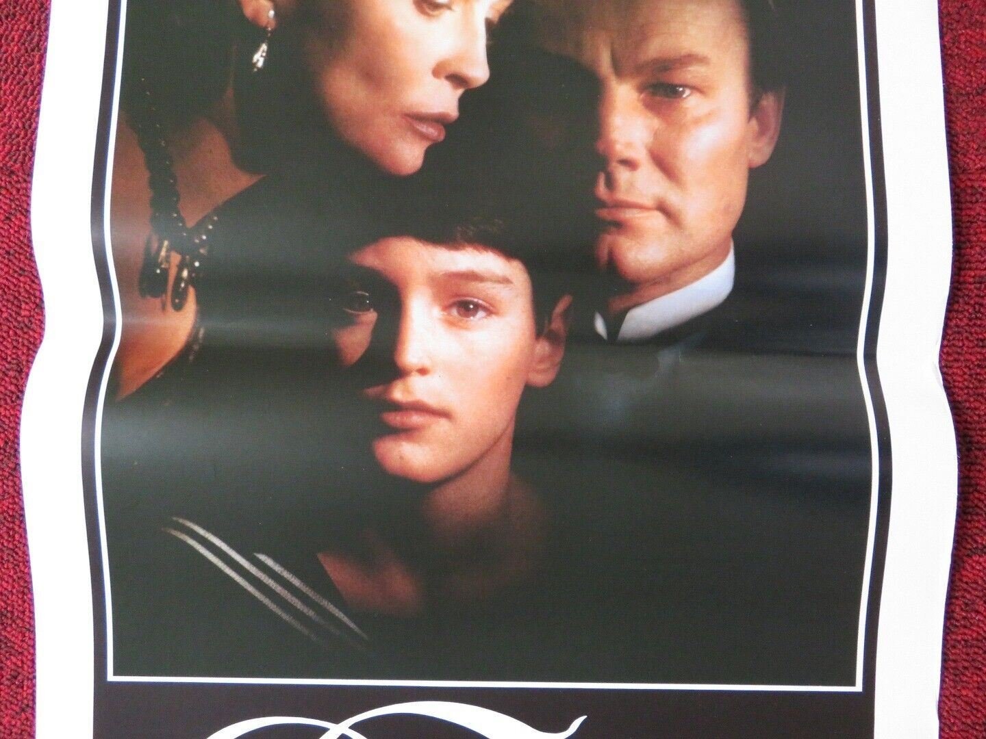 BURNING SECRET ITALIAN LOCANDINA (27.5"x13") POSTER FAYE DUNAWAY KLAUS 1988 - Rendezvous Cinema