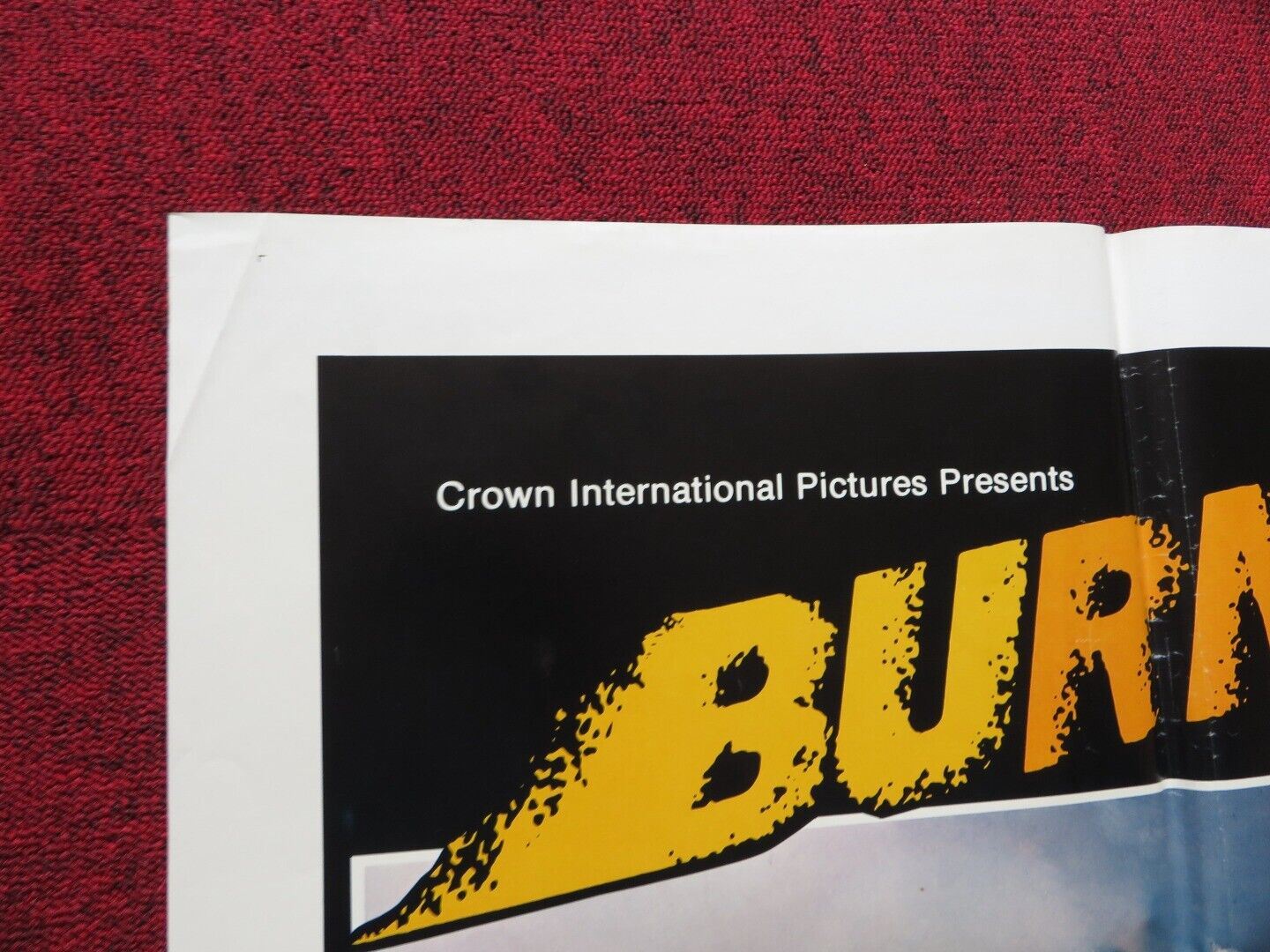 BURNOUT FOLDED US ONE SHEET POSTER MARK SCHNEIDER BOB LOUDEN 1979 Movie posters