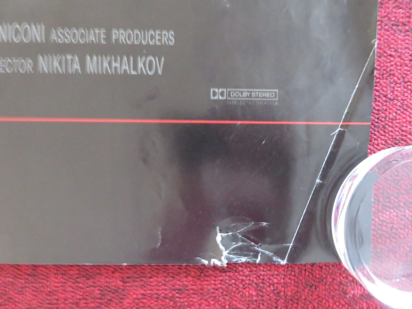 BURNT BY THE SUN UK QUAD ROLLED POSTER NIKITA MIKHALKOV OLEG MENSHIKOV 1994 Rendezvous Cinema Movie posters