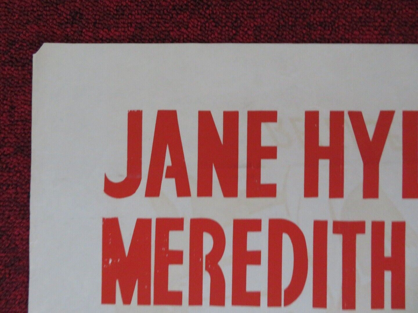 BURNT EVIDENCE FOLDED U.S ONE SHEET POSTER JANE HYLTON DUNCAN LAMONT 1954 Movie posters