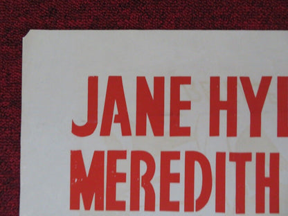 BURNT EVIDENCE FOLDED U.S ONE SHEET POSTER JANE HYLTON DUNCAN LAMONT 1954 Movie posters