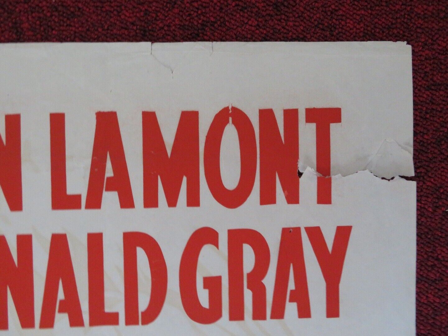 BURNT EVIDENCE FOLDED U.S ONE SHEET POSTER JANE HYLTON DUNCAN LAMONT 1954 Movie posters