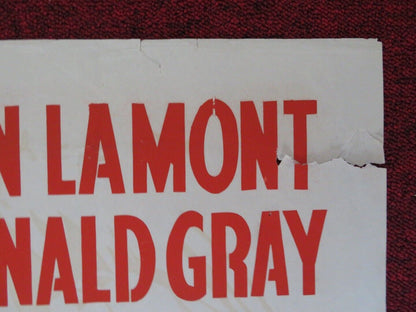 BURNT EVIDENCE FOLDED U.S ONE SHEET POSTER JANE HYLTON DUNCAN LAMONT 1954 Movie posters