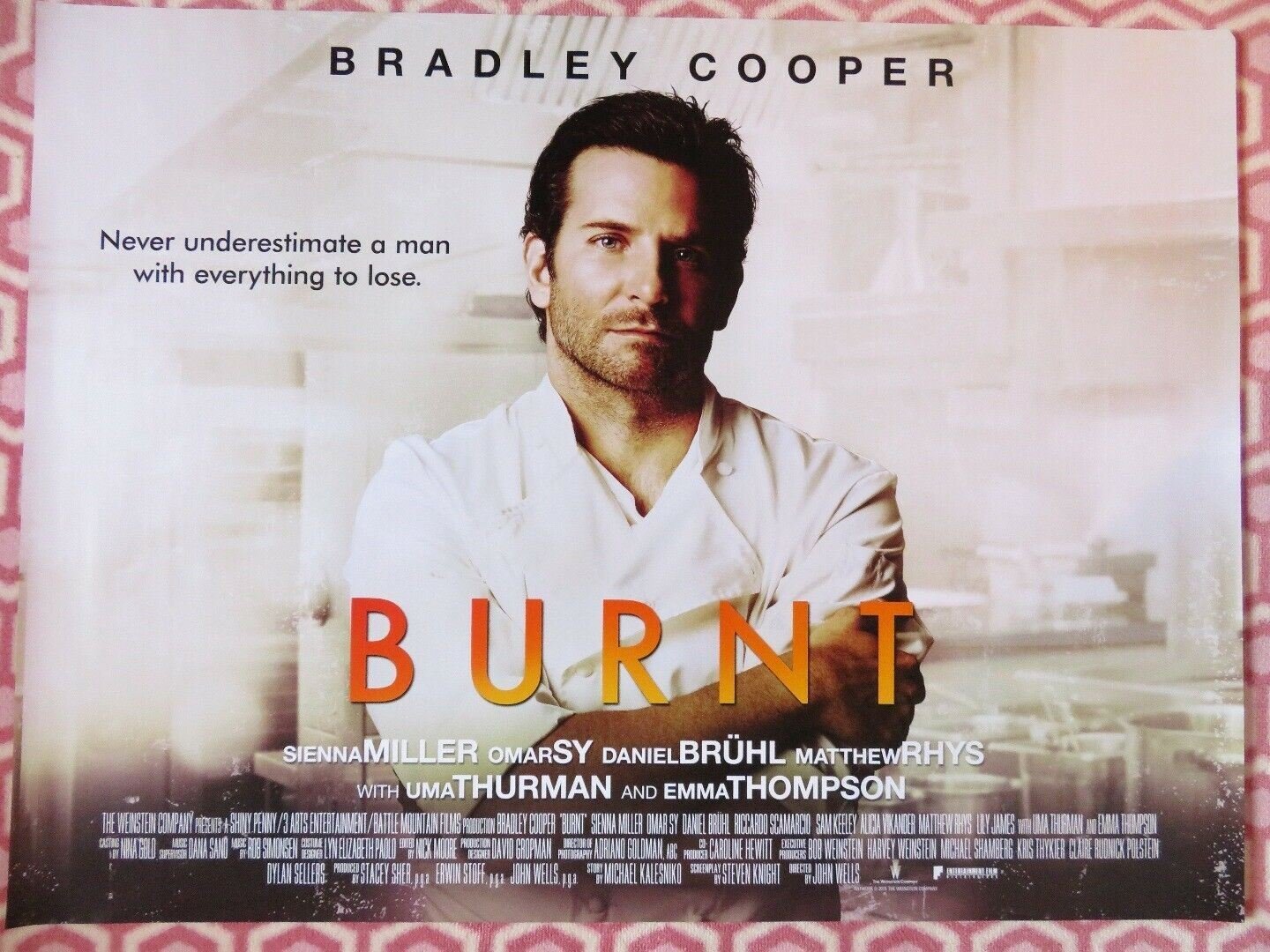 BURNT QUAD (30"x 40") ROLLED POSTER BRADLEY COOPER UMA THURMAN EMMA THOMPSON Movie posters