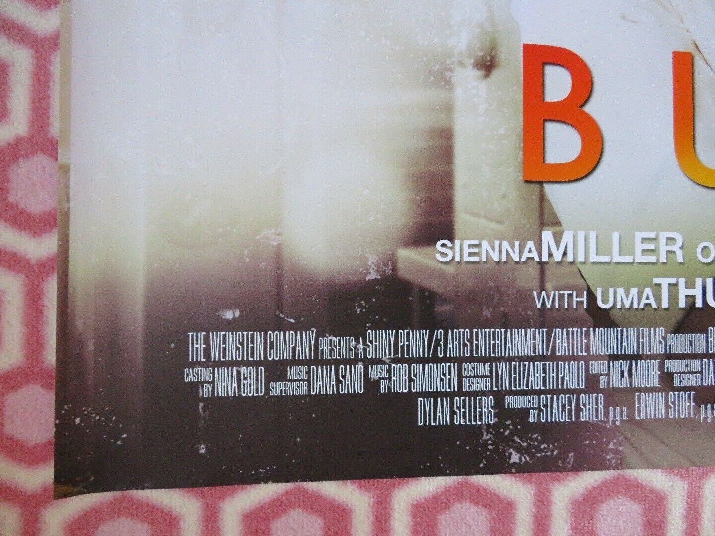 BURNT QUAD (30"x 40") ROLLED POSTER BRADLEY COOPER UMA THURMAN EMMA THOMPSON Movie posters