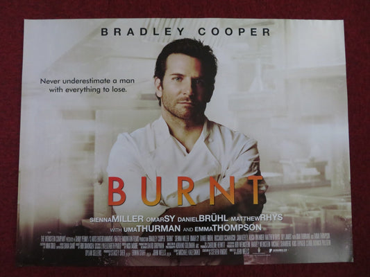 BURNT UK QUAD (30"x 40") ROLLED POSTER BRADLEY COOPER SIENNA MILLER 2015 Rendezvous Cinema Movie posters