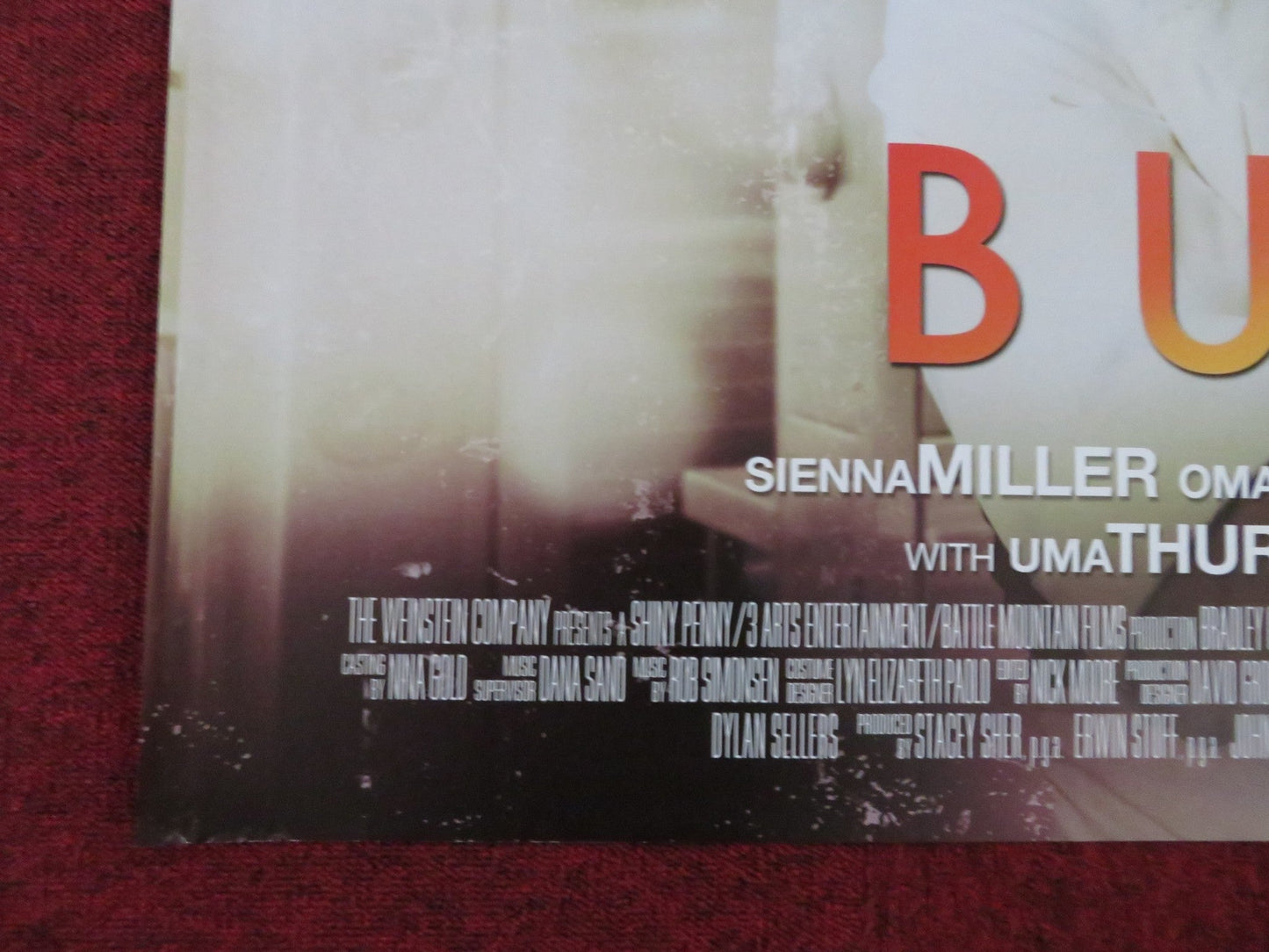 BURNT UK QUAD (30"x 40") ROLLED POSTER BRADLEY COOPER SIENNA MILLER 2015 Rendezvous Cinema Movie posters