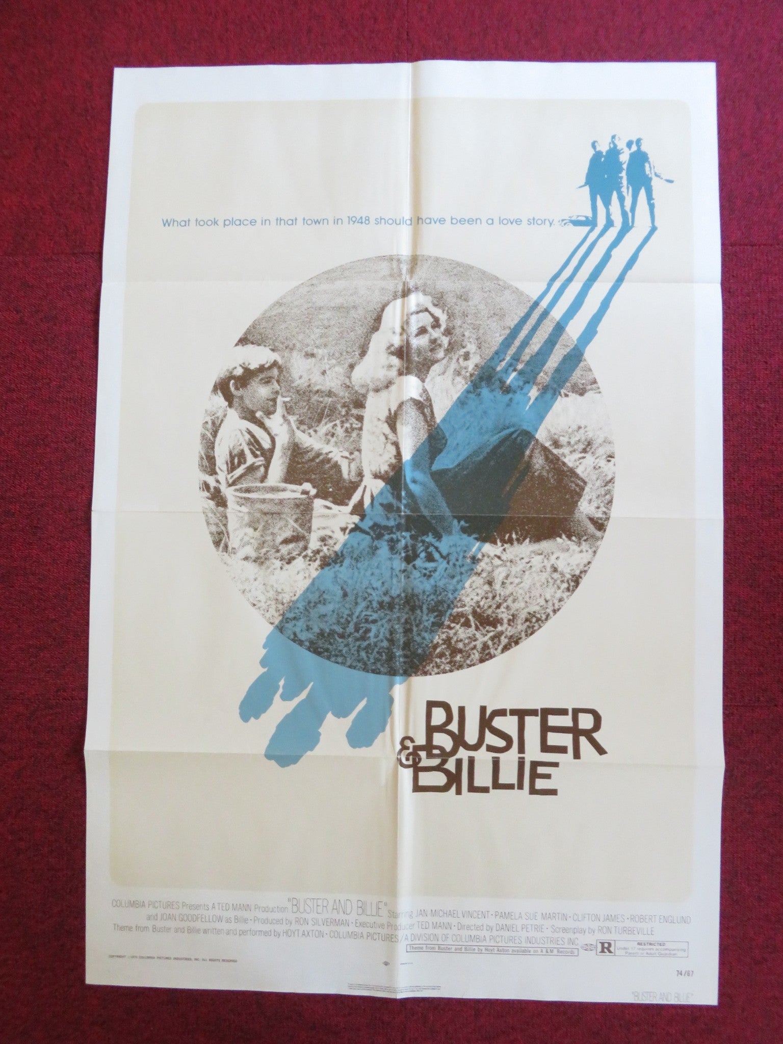 BUSTER AND BILLIE FOLDED US ONE SHEET POSTER J. M. VINCENT ROBERT ENGLUND 1974 Rendezvous Cinema Movie posters