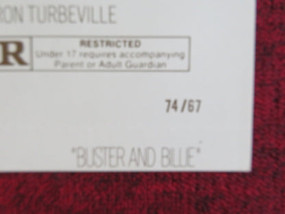 BUSTER AND BILLIE FOLDED US ONE SHEET POSTER J. M. VINCENT ROBERT ENGLUND 1974 Rendezvous Cinema Movie posters