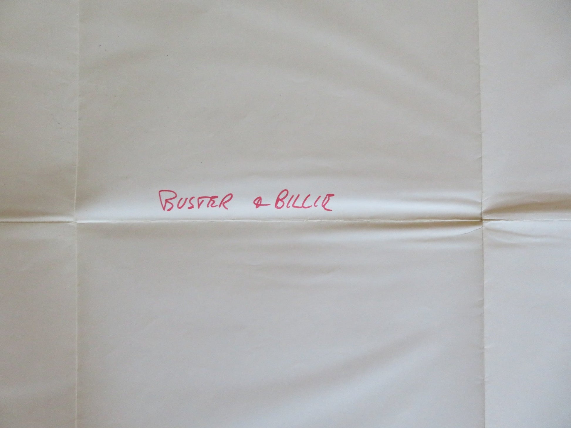BUSTER AND BILLIE FOLDED US ONE SHEET POSTER J. M. VINCENT ROBERT ENGLUND 1974 Rendezvous Cinema Movie posters