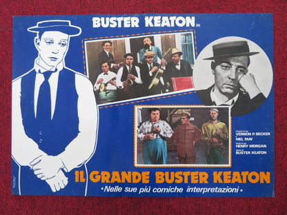 BUSTER KEATON: THE GREAT STONE FACE ITALIAN FOTOBUSTA POSTER BECKER 1968 Rendezvous Cinema Movie posters