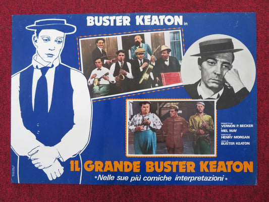 BUSTER KEATON: THE GREAT STONE FACE ITALIAN FOTOBUSTA POSTER BECKER 1968 Rendezvous Cinema Movie posters