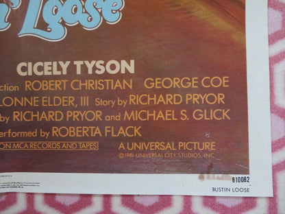 BUSTIN' LOOSE US ONE SHEET POSTER CICELY TYSON 1981 Rendezvous Cinema Movie posters