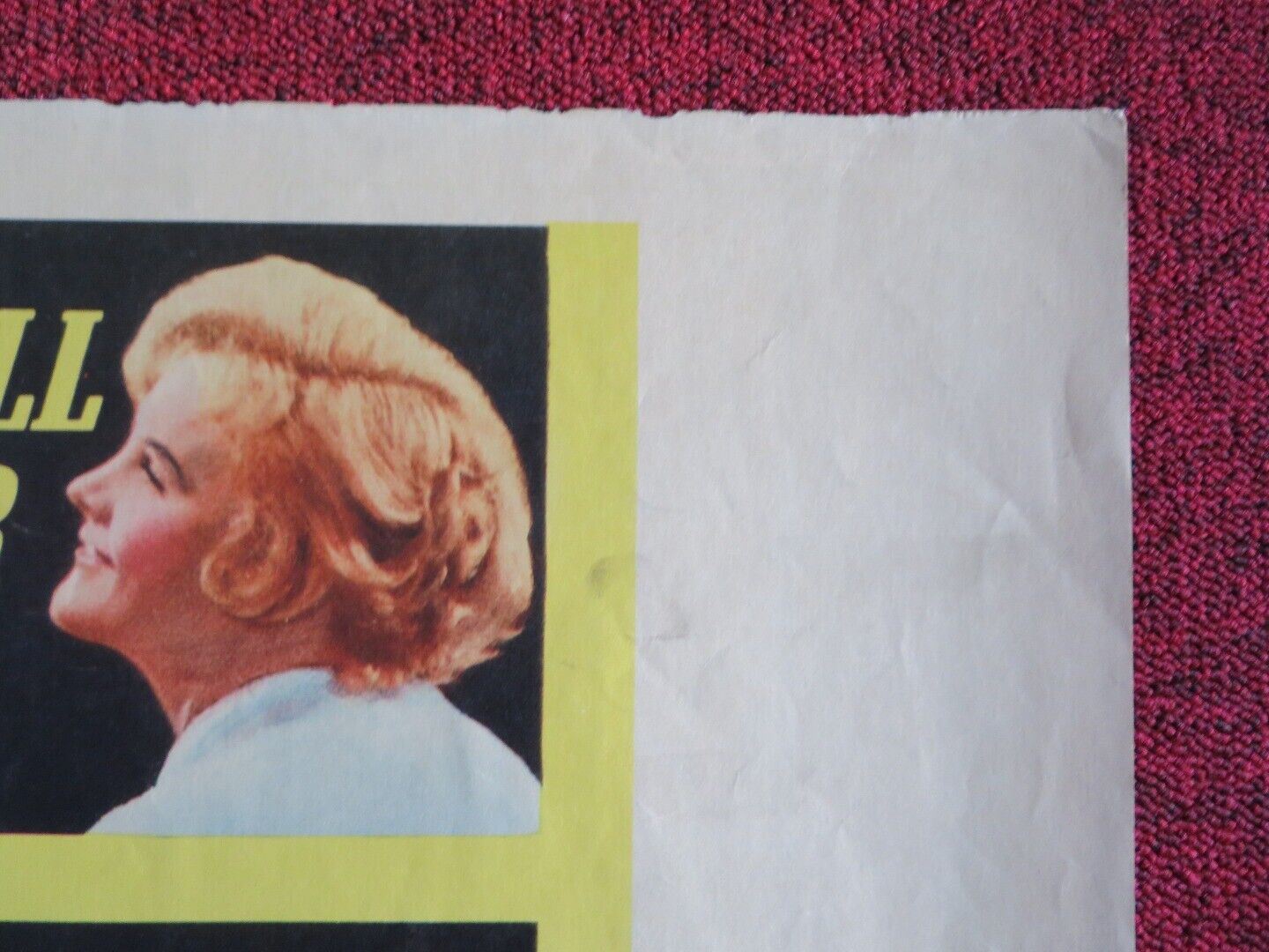 BUT NOT FOR ME US HALF SHEET (22"x 28") POSTER CLARK GABLE CARROLL BAKER 1959 Movie posters