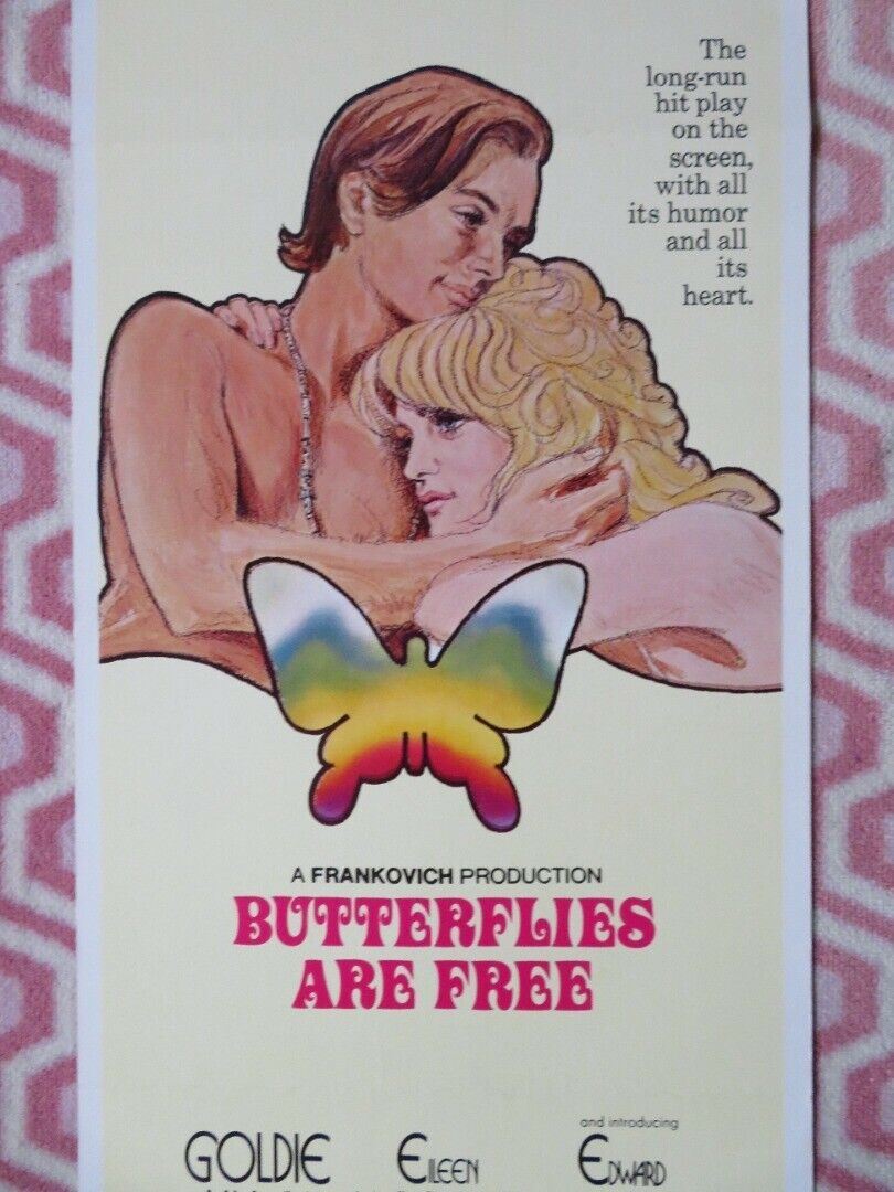 BUTTERFLIES ARE FREE US INSERT (14"x 36") POSTER GOLDIE HAWN EILEEN HECKART 1972 - Rendezvous Cinema