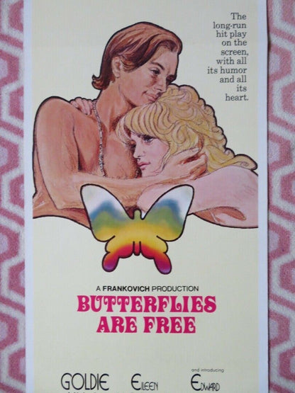BUTTERFLIES ARE FREE US INSERT (14"x 36") POSTER GOLDIE HAWN EILEEN HECKART 1972 - Rendezvous Cinema