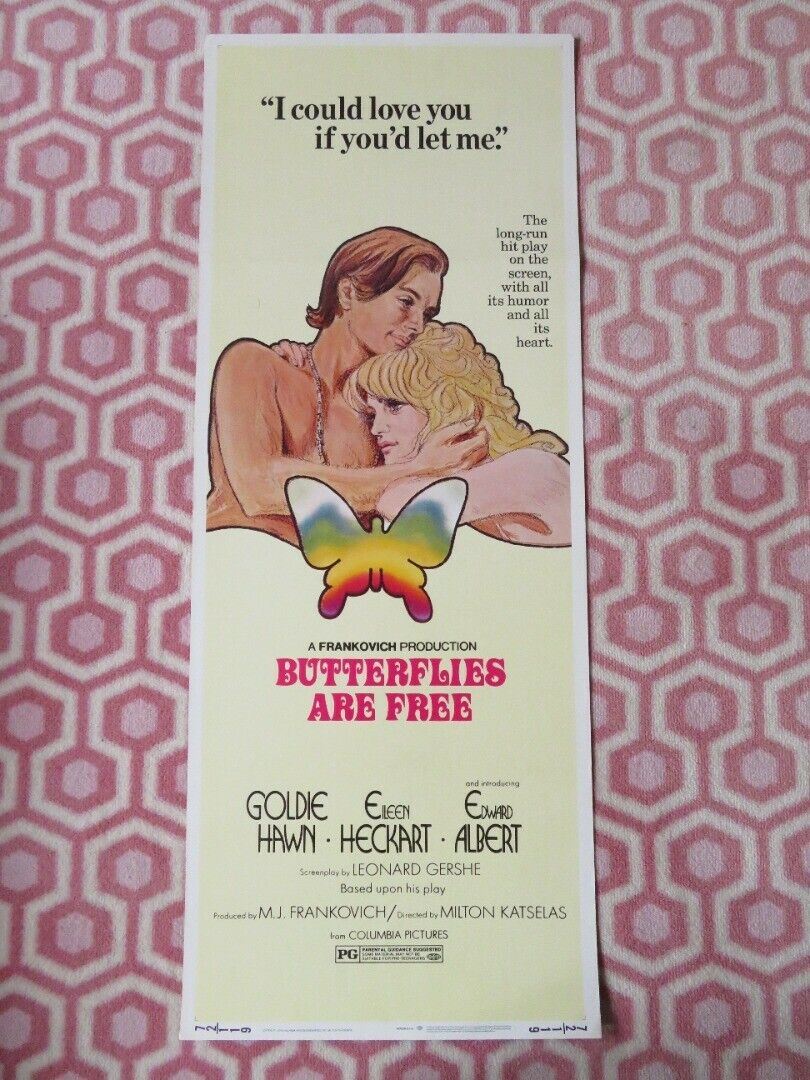 BUTTERFLIES ARE FREE US INSERT (14"x 36") POSTER GOLDIE HAWN EILEEN HECKART 1972 - Rendezvous Cinema