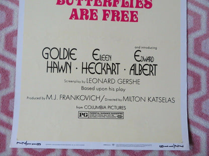 BUTTERFLIES ARE FREE US INSERT (14"x 36") POSTER GOLDIE HAWN EILEEN HECKART 1972 - Rendezvous Cinema