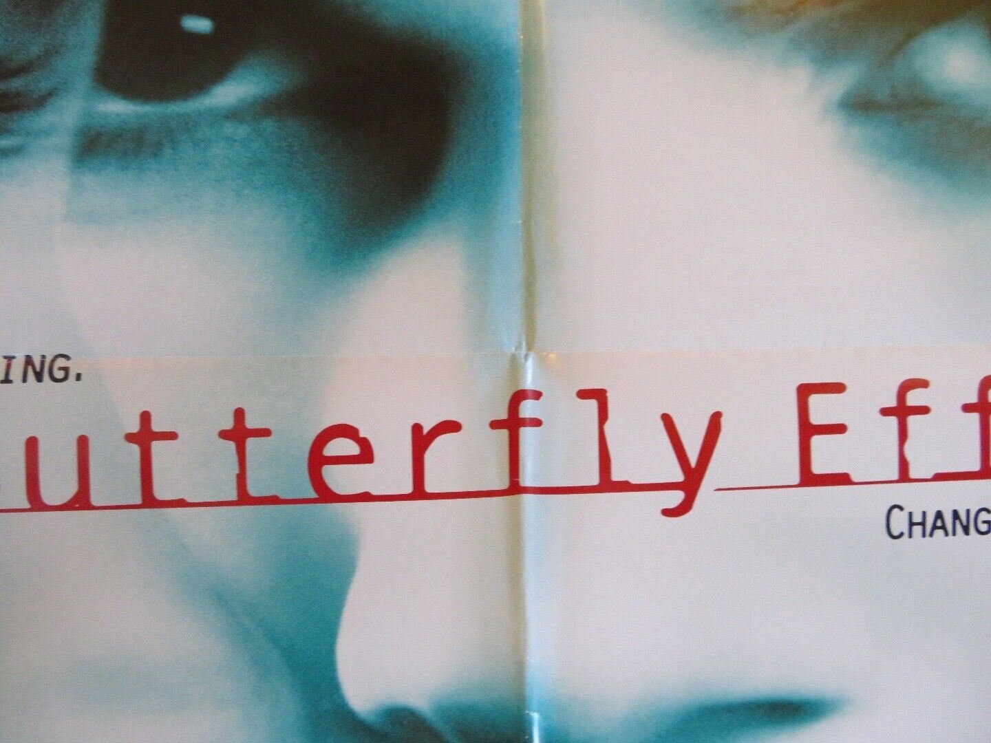 BUTTERFLY EFFECT FOLDED US ONE SHEET POSTER ASHTON KUTCHER AMY SMART 2004 Movie posters