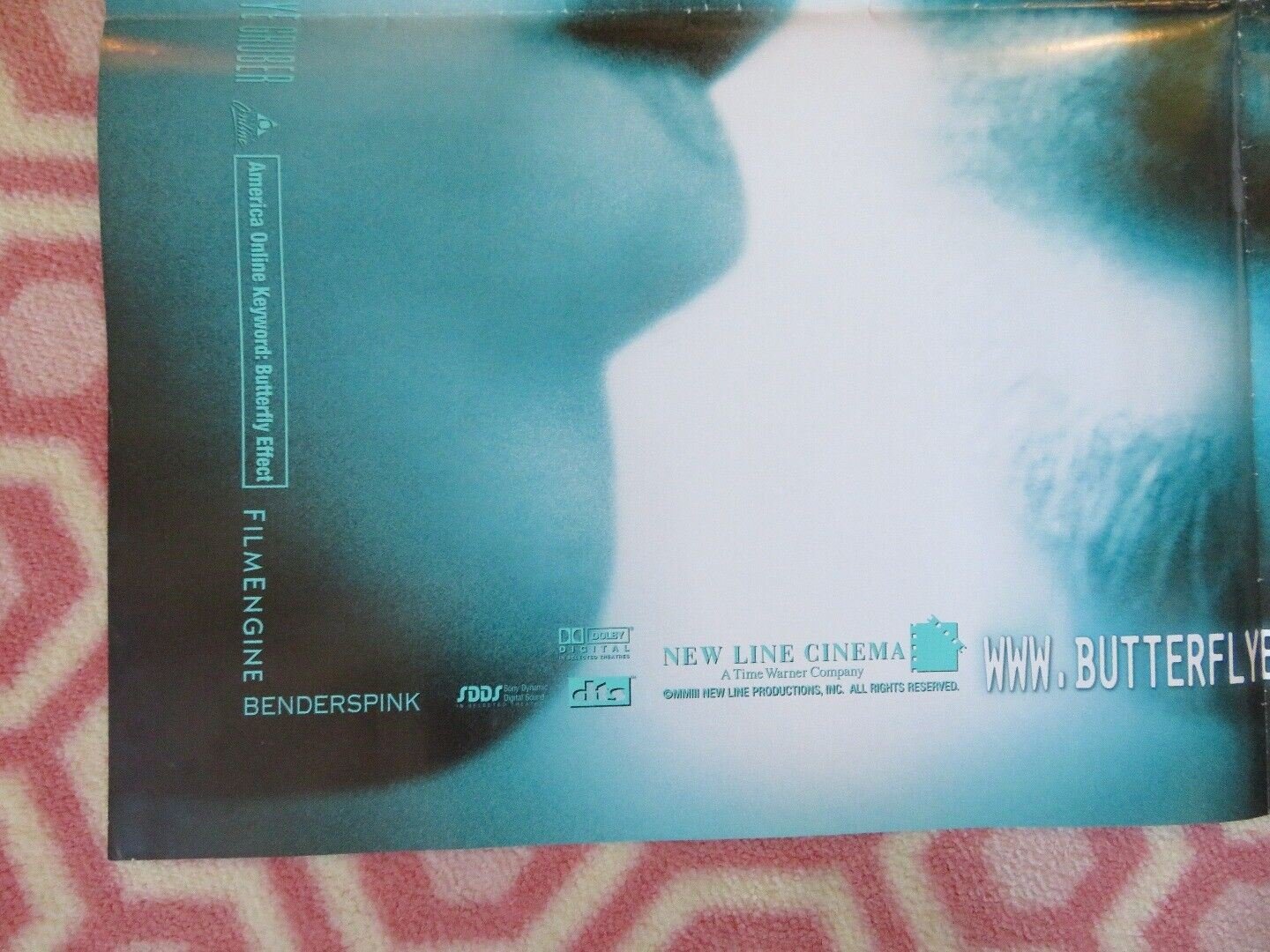 BUTTERFLY EFFECT FOLDED US ONE SHEET POSTER ASHTON KUTCHER AMY SMART 2004 Movie posters