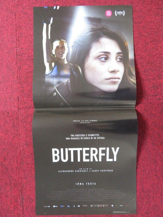 BUTTERFLY ITALIAN LOCANDINA (26.5"x12.5") POSTER ALESSANDRO CASSIGOL 2018 Movie posters