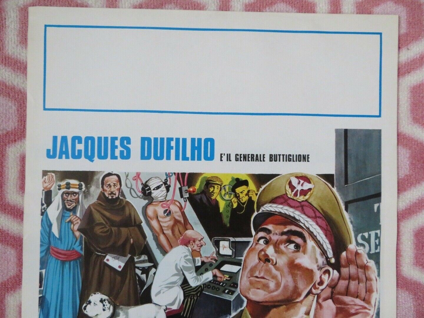 BUTTIGLIONE DIVENTA CAPO DEL SERVIZIO ITALIAN LOCANDINA (27.5"x 13") POSTER 1975 Movie posters
