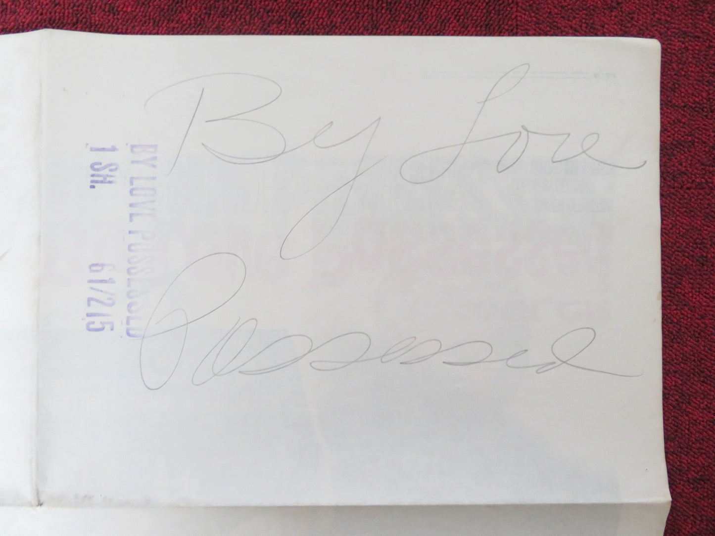 BY LOVE POSSESSED FOLDED US ONE SHEET POSTER LANA TURNER EFREM ZIMBALIST 1961 Rendezvous Cinema Movie posters