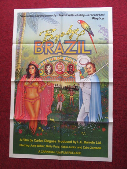 BYE BYE BRAZIL US ONE SHEET POSTER JOSE WILKER BETTY FARIA 1980 Movie posters