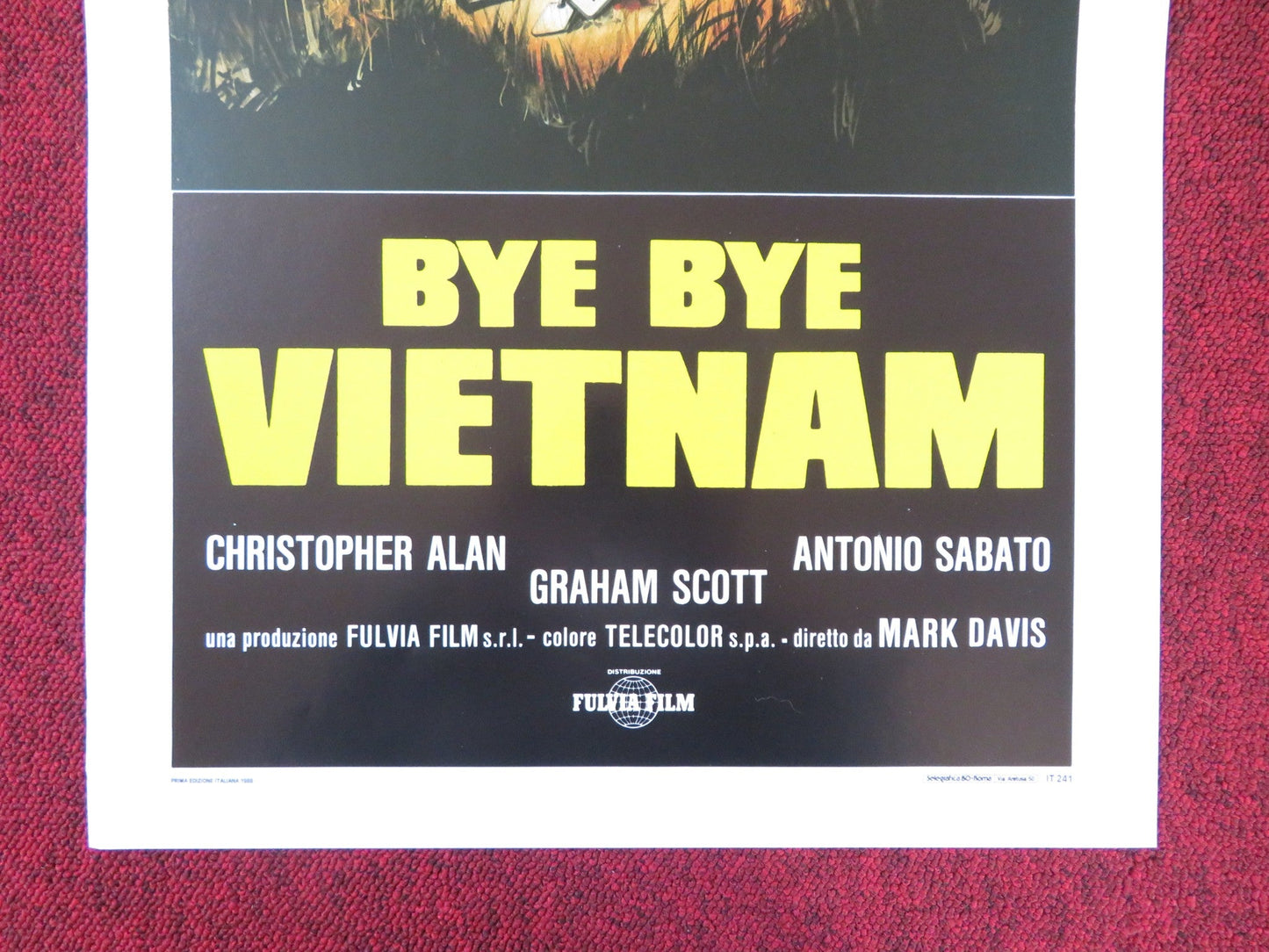 BYE BYE VIETNAM ITALIAN LOCANDINA POSTER CHRISTOPHER ALAN ANTONIO SABATO 1988 Rendezvous Cinema Movie posters