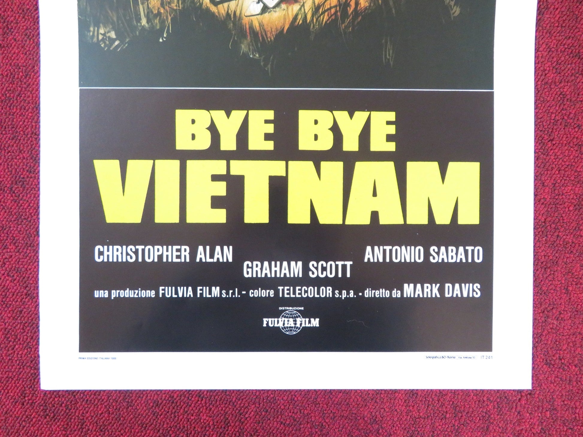 BYE BYE VIETNAM ITALIAN LOCANDINA POSTER CHRISTOPHER ALAN ANTONIO SABATO 1988 Rendezvous Cinema Movie posters