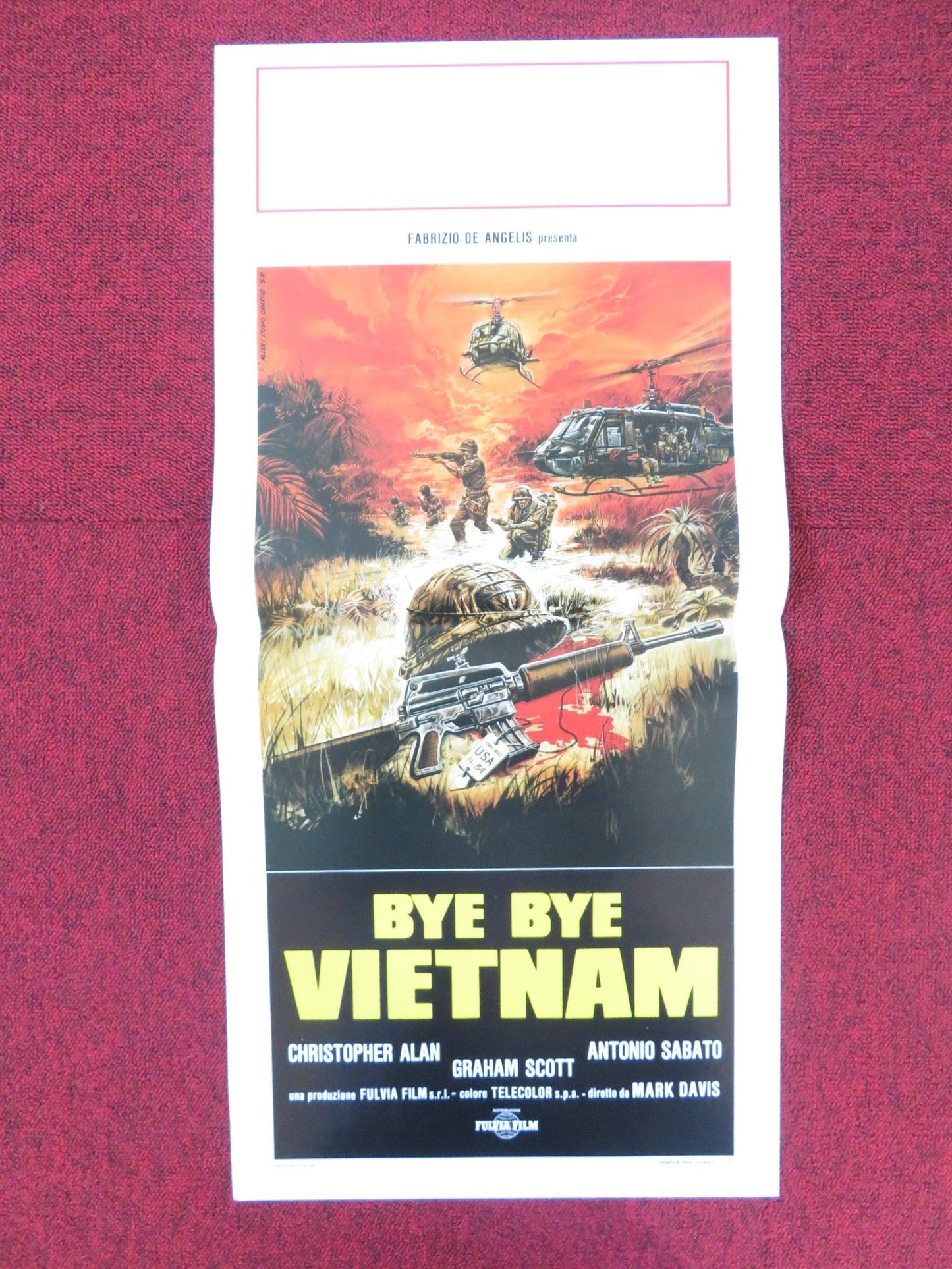 BYE BYE VIETNAM ITALIAN LOCANDINA POSTER CHRISTOPHER ALAN ANTONIO SABATO 1988 Rendezvous Cinema Movie posters