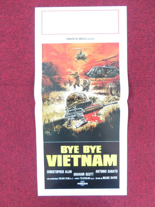 BYE BYE VIETNAM ITALIAN LOCANDINA POSTER CHRISTOPHER ALAN ANTONIO SABATO 1988 Rendezvous Cinema Movie posters