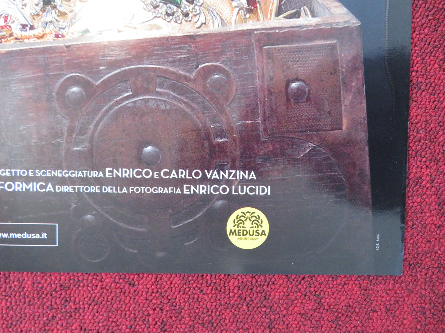 CACCIA AL TESORO ITALIAN FOGLIO POSTER VINCENZO SALEMME CARLO BUCCIROSSO 2017 Rendezvous Cinema Movie posters