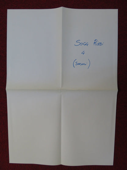 CACCIA AL TESORO ITALIAN FOGLIO POSTER VINCENZO SALEMME CARLO BUCCIROSSO 2017 Rendezvous Cinema Movie posters