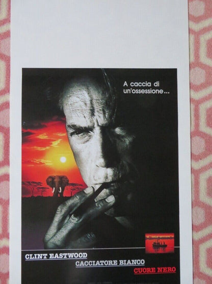 CACCIATORE BIANCO CUORE NERO ITALIAN LOCANDINA (27.5"x13") POSTER C EASTWOOD '90 Movie posters