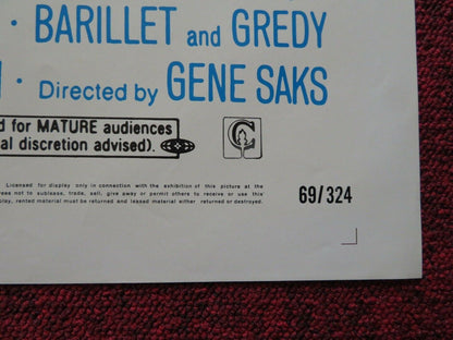 CACTUS FLOWER US ONE SHEET POSTER INGRID BERGMAN GOLDIE HAWN 1969 Movie posters