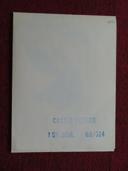 CACTUS FLOWER US ONE SHEET POSTER INGRID BERGMAN GOLDIE HAWN 1969 Movie posters