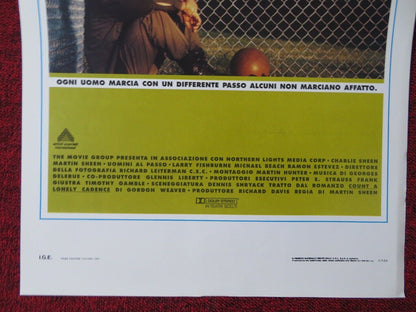 CADENCE ITALIAN LOCANDINA (27.5"x13") POSTER CHARLIE SHEEN MARTIN SHEEN 1991 Movie posters