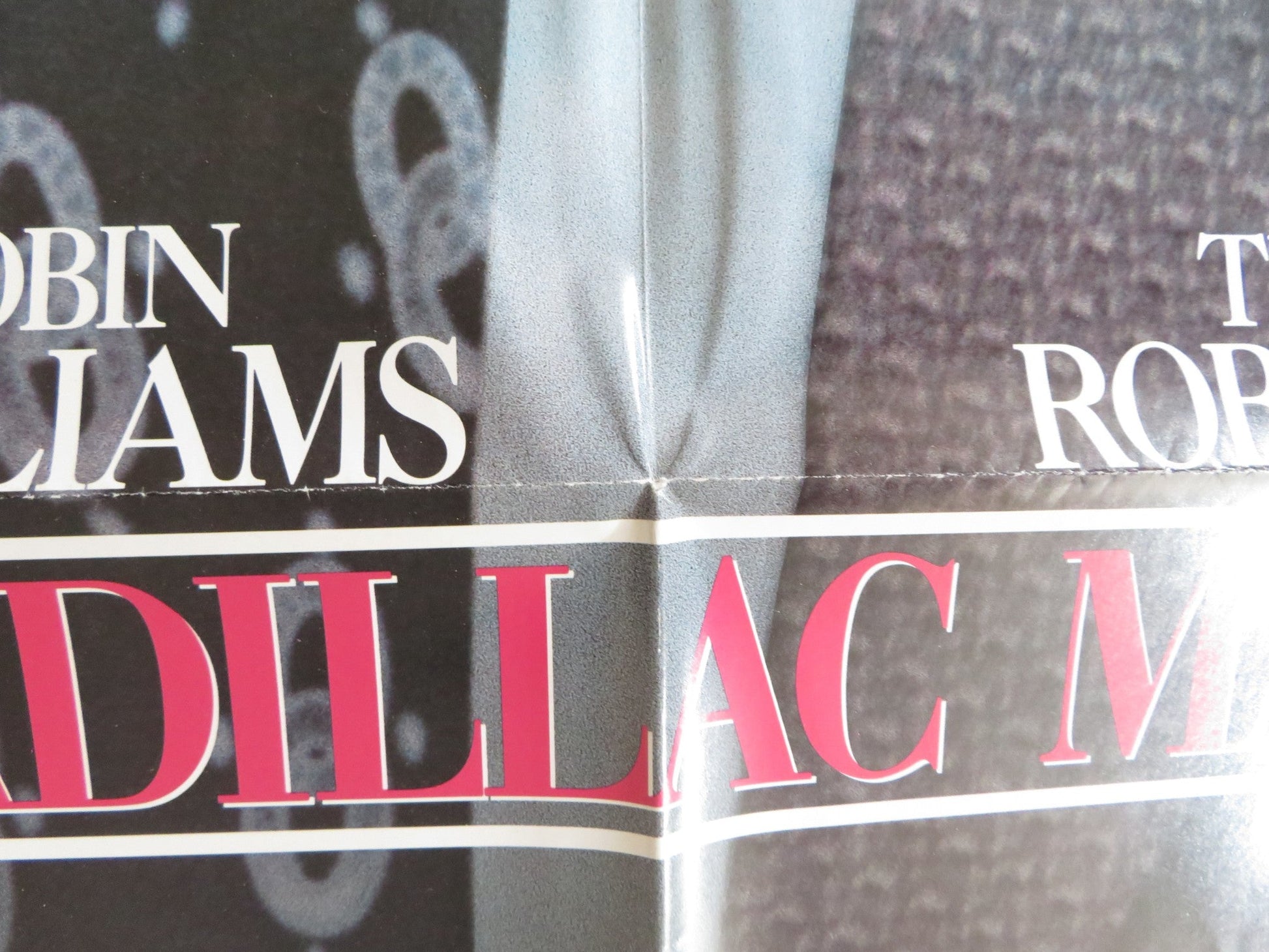 CADILLAC MAN - B FOLDED US ONE SHEET POSTER ROBIN WILLIAMS TIM ROBBINS 1990 Rendezvous Cinema Movie posters