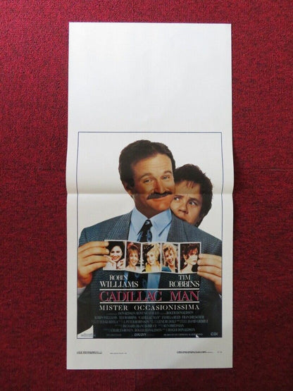 CADILLAC MAN ITALIAN LOCANDINA (27.5"x13") POSTER ROBIN WILLIAMS T ROBBINS 1990 Rendezvous Cinema Movie posters