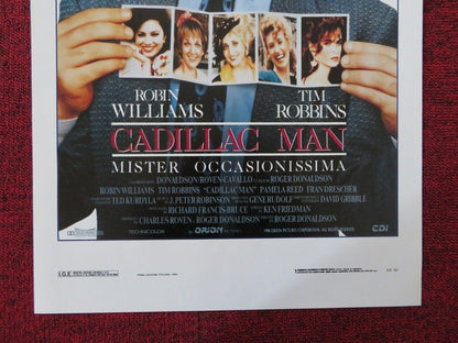 CADILLAC MAN ITALIAN LOCANDINA (27.5"x13") POSTER ROBIN WILLIAMS T ROBBINS 1990 Rendezvous Cinema Movie posters