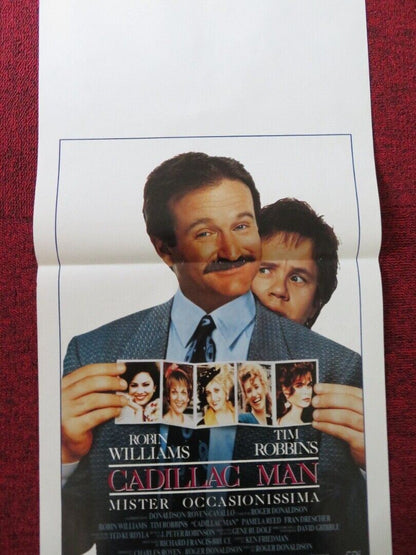 CADILLAC MAN ITALIAN LOCANDINA (27.5"x13") POSTER ROBIN WILLIAMS T ROBBINS 1990 Rendezvous Cinema Movie posters
