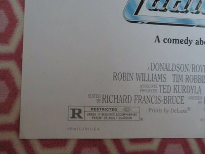 CADILLAC MAN US ONE SHEET POSTER ROBIN WILLIAMS TIM ROBBINS 1990 Movie posters