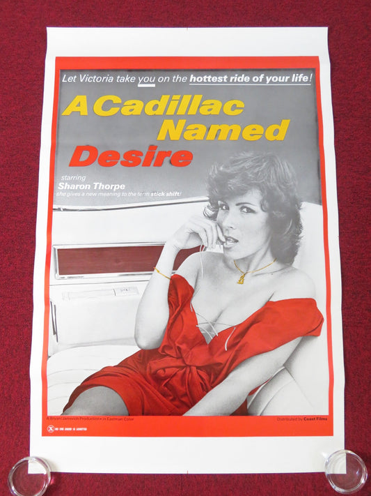 CADILLAC NAMED DESIRE US ONE SHEET ROLLED POSTER SHARON THORPE LOU MANN 1976 Rendezvous Cinema Movie posters