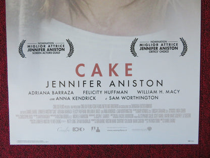 CAKE ITALIAN LOCANDINA POSTER JENNIFER ANISTON 2014 Rendezvous Cinema Movie posters