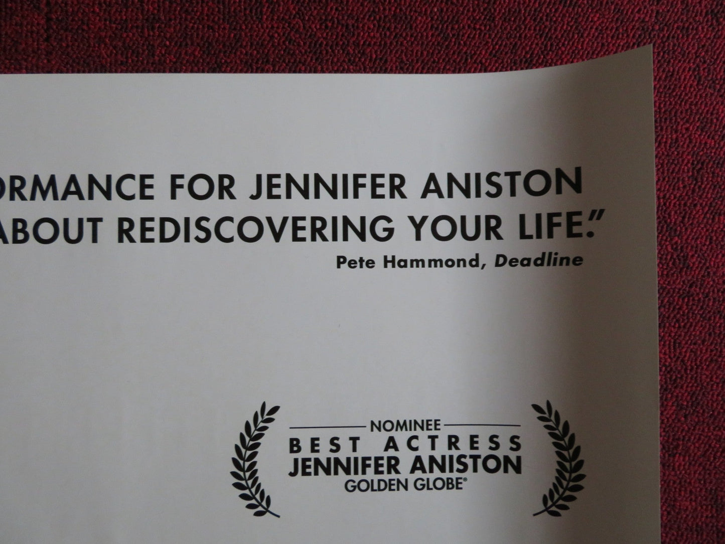 CAKE UK QUAD (30"x 40") ROLLED POSTER JENNIFER ANISTON SAM WORTHINGTON 2014 Rendezvous Cinema Movie posters