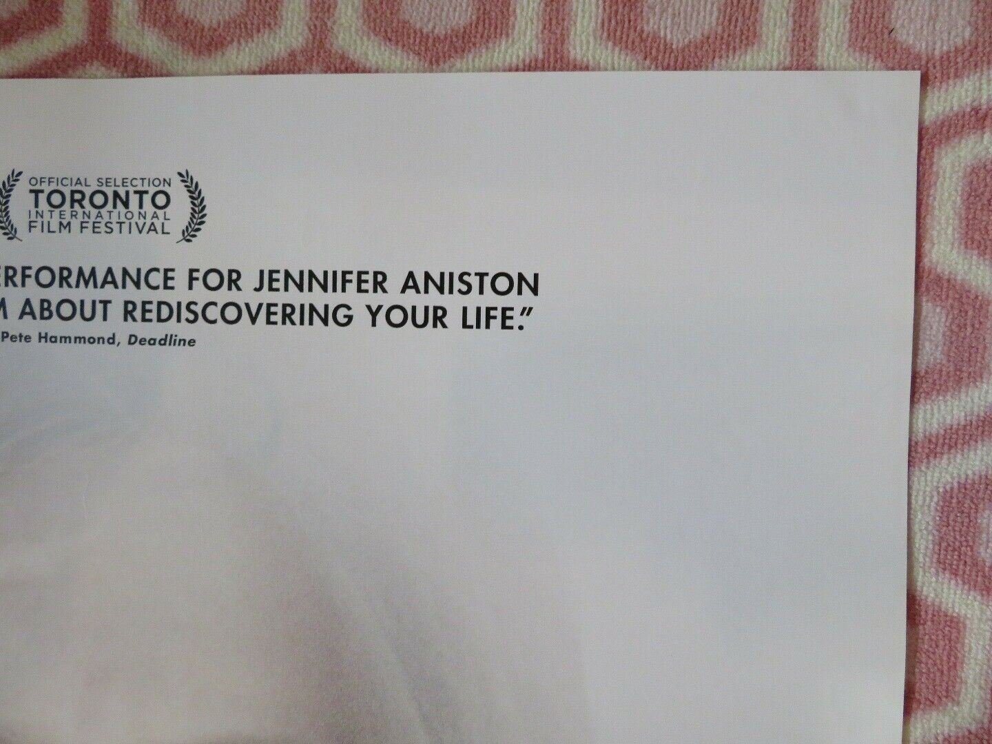 CAKE US ONE SHEET ROLLED POSTER JENNIFER ANISTON ANNA KENDRICK 2014 Movie posters