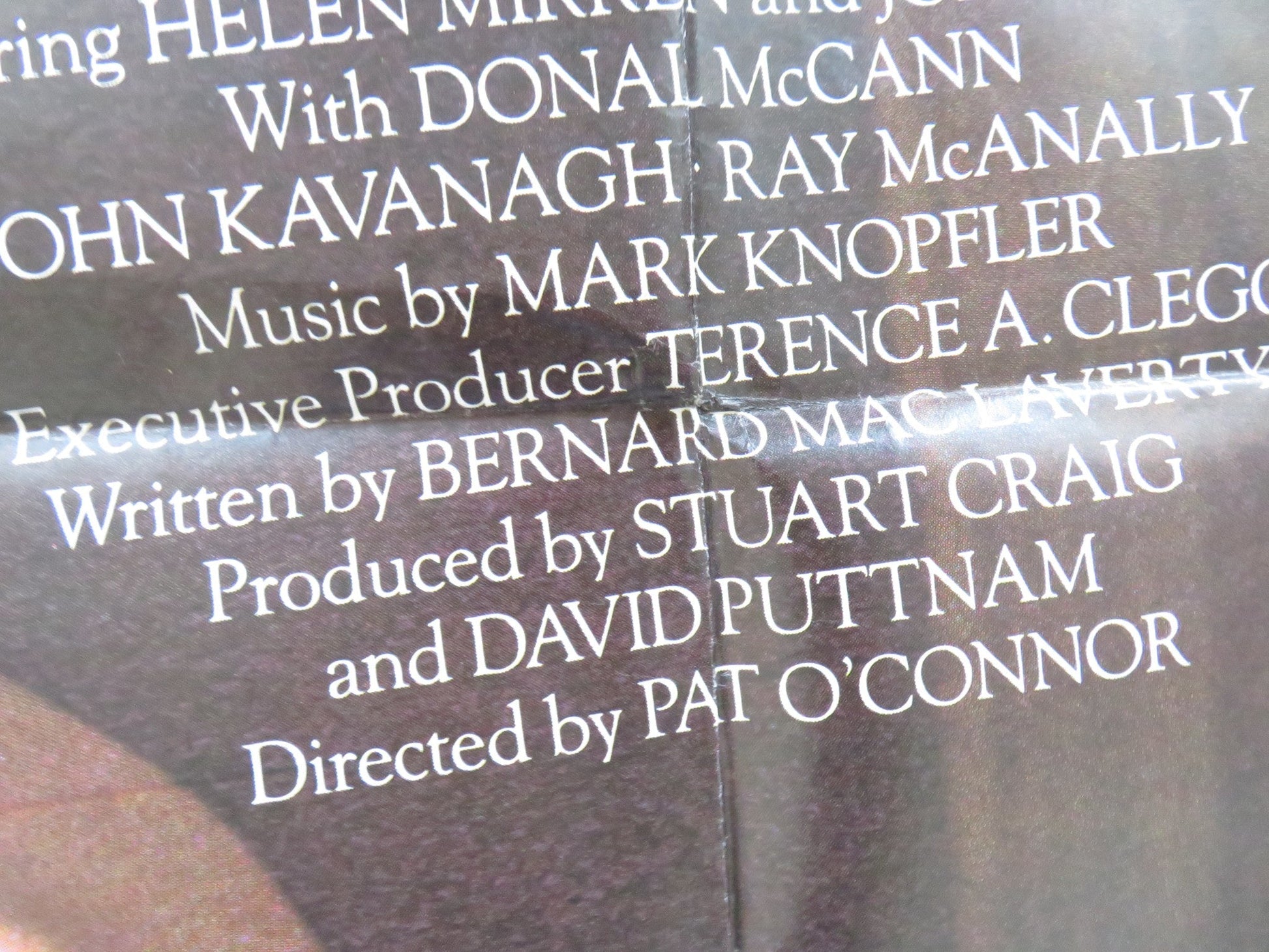 CAL UK QUAD POSTER FOLDED HELEN MIRREN JOHN LYNCH 1984 Rendezvous Cinema Movie posters