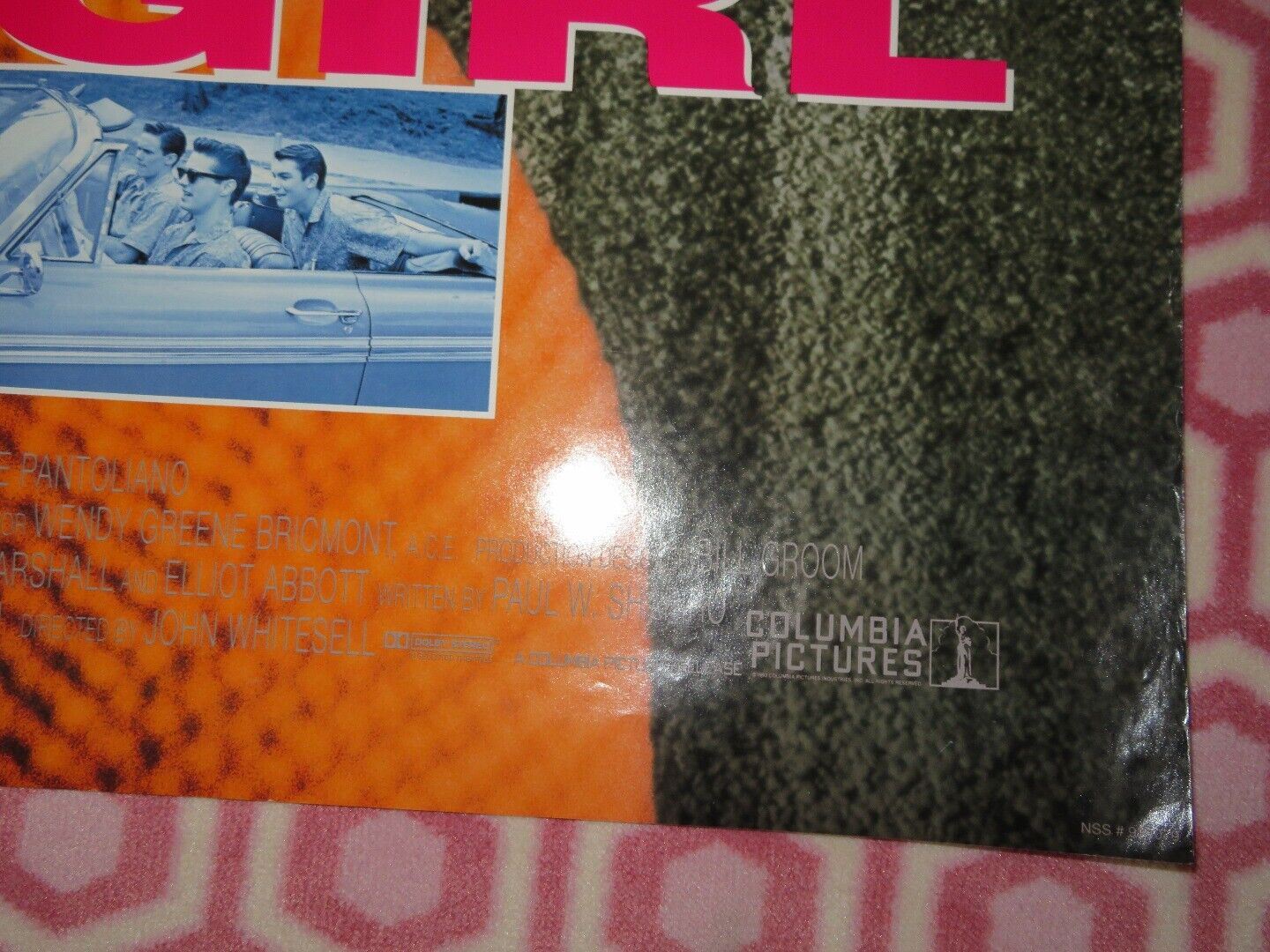 CALENDAR GIRL US ONE SHEET ROLLED POSTER JASON PRIESTLEY 1993 Movie posters