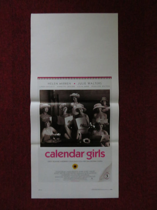 CALENDAR GIRLS ITALIAN LOCANDINA POSTER JULIE WATERS HELEN WALTERS 2003 Rendezvous Cinema Movie posters